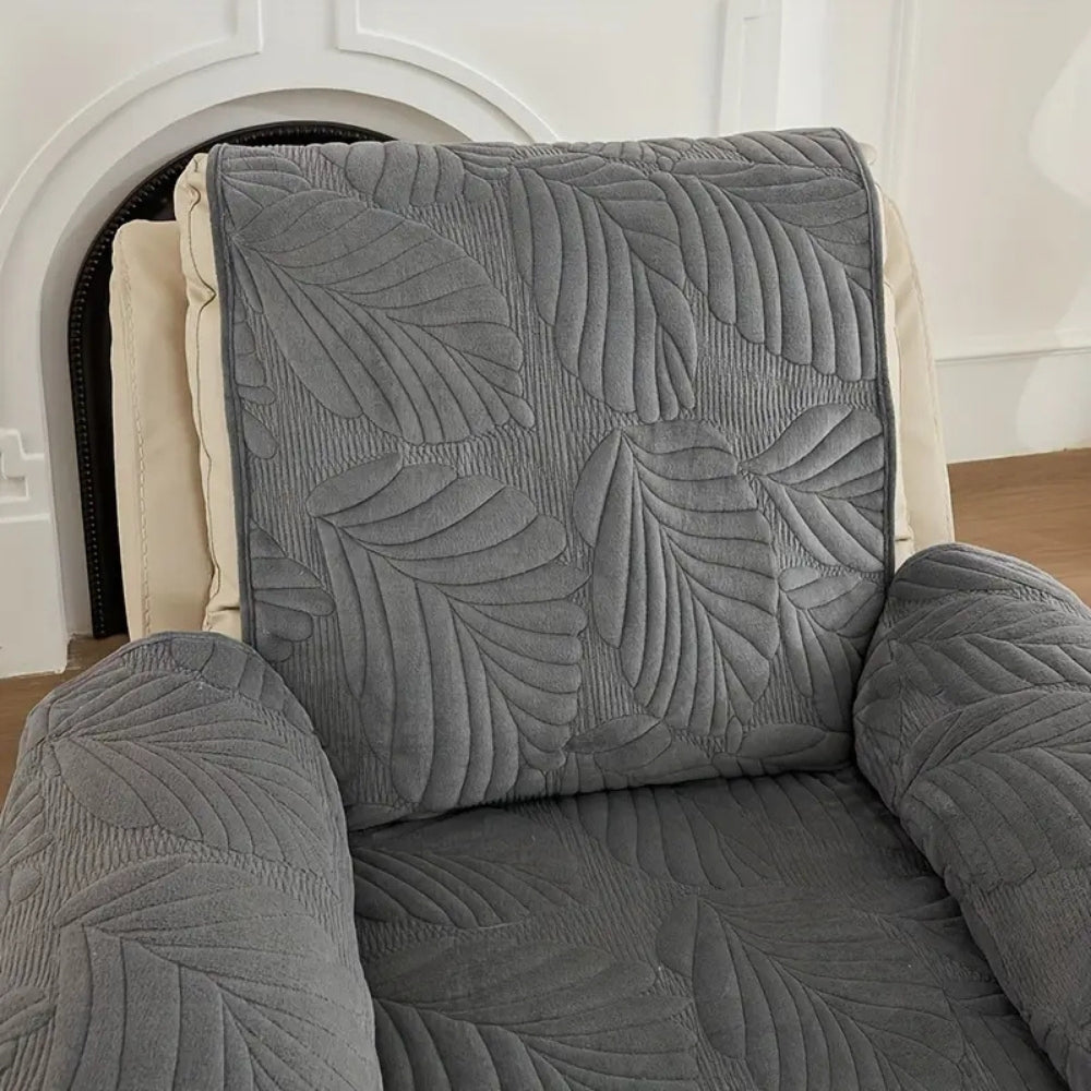 Fauteuilhoes Met Bladpatroon | Antislip Microvezel Fauteuilbeschermer