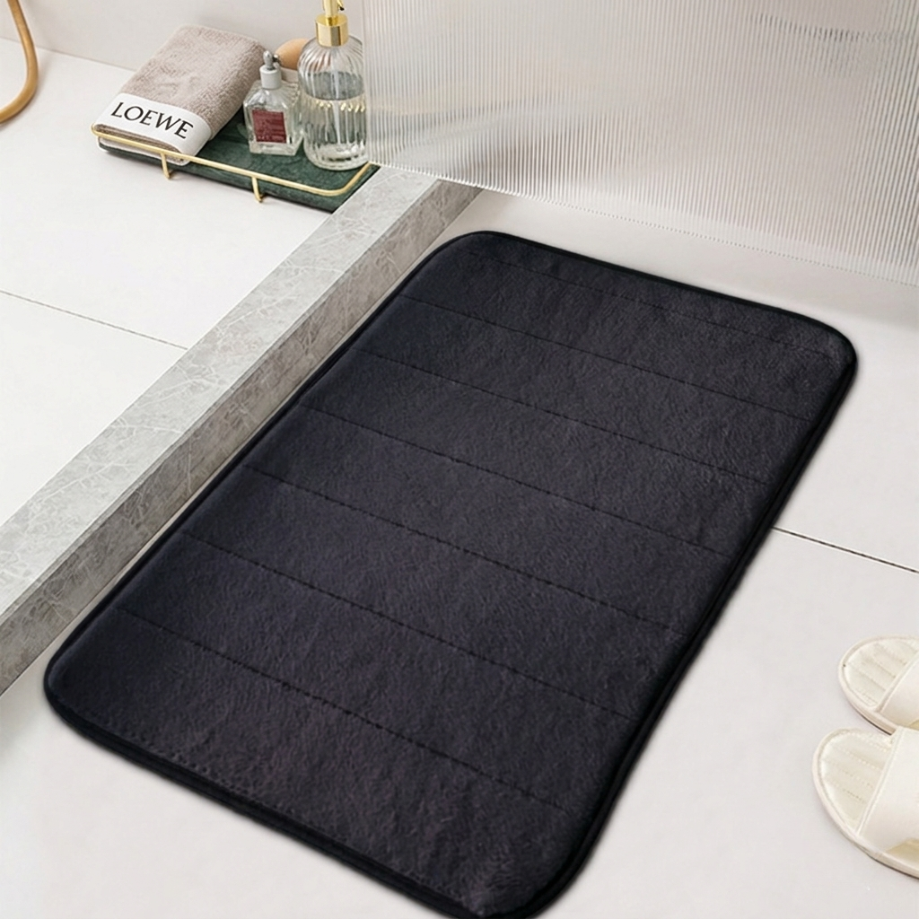 Absorberende Badmat – Sneldrogend Antislip Badkamerkleed