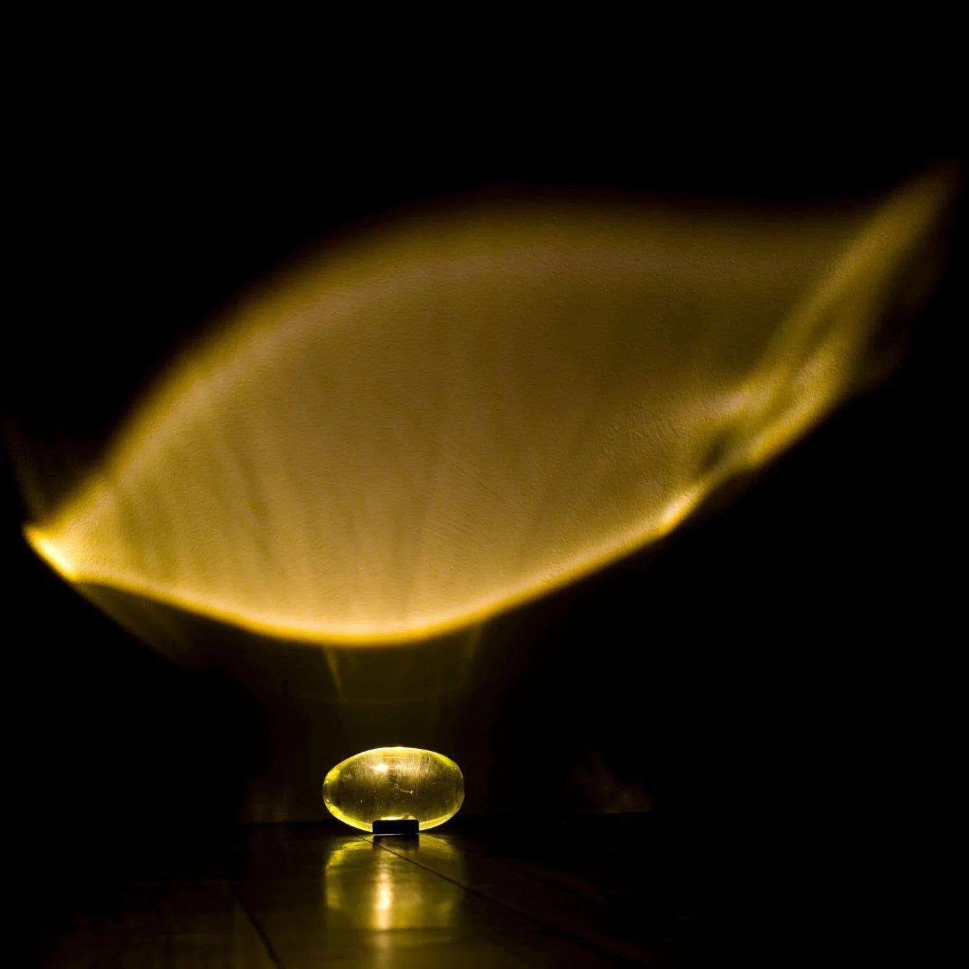 Design Tafellamp met Kristal Lens – Sfeervolle Oogprojectie & LED Lichtstanden