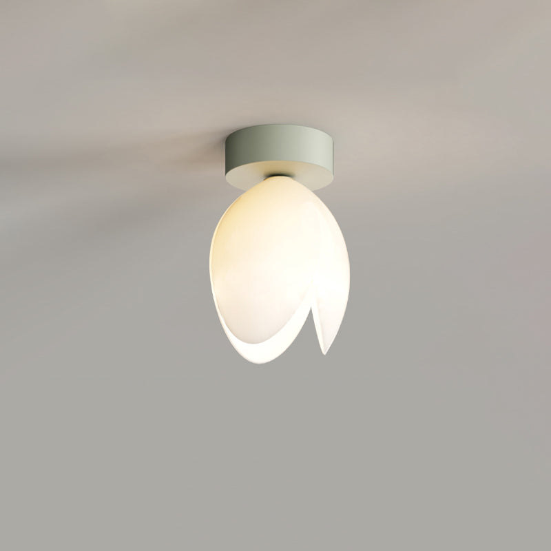 Scandinavische Moderne Plafondlamp – Wit/Groen – 1 of 3 Lichtbronnen