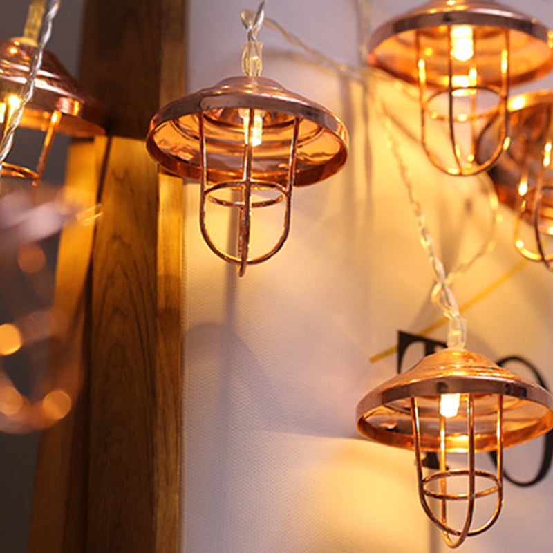 Bronzen Art Deco LED Lichtslinger – Sfeervolle String Light (10 / 20 / 40 LED’s)