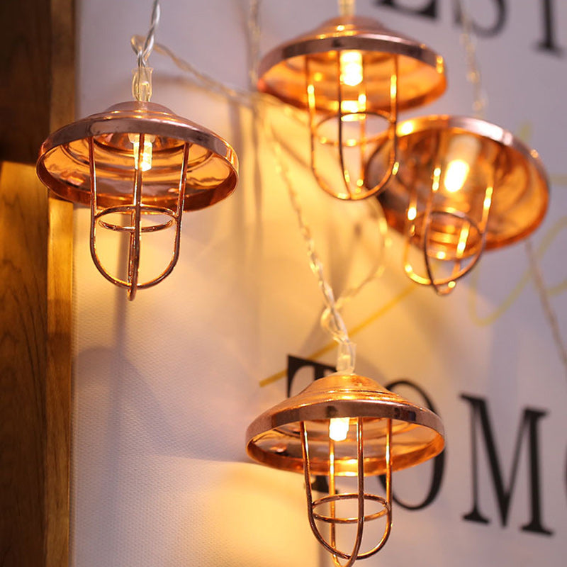 Bronzen Art Deco LED Lichtslinger – Sfeervolle String Light (10 / 20 / 40 LED’s)