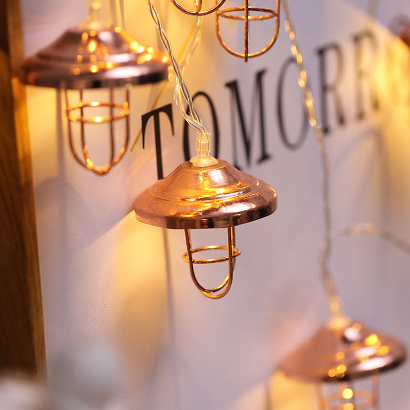 Bronzen Art Deco LED Lichtslinger – Sfeervolle String Light (10 / 20 / 40 LED’s)