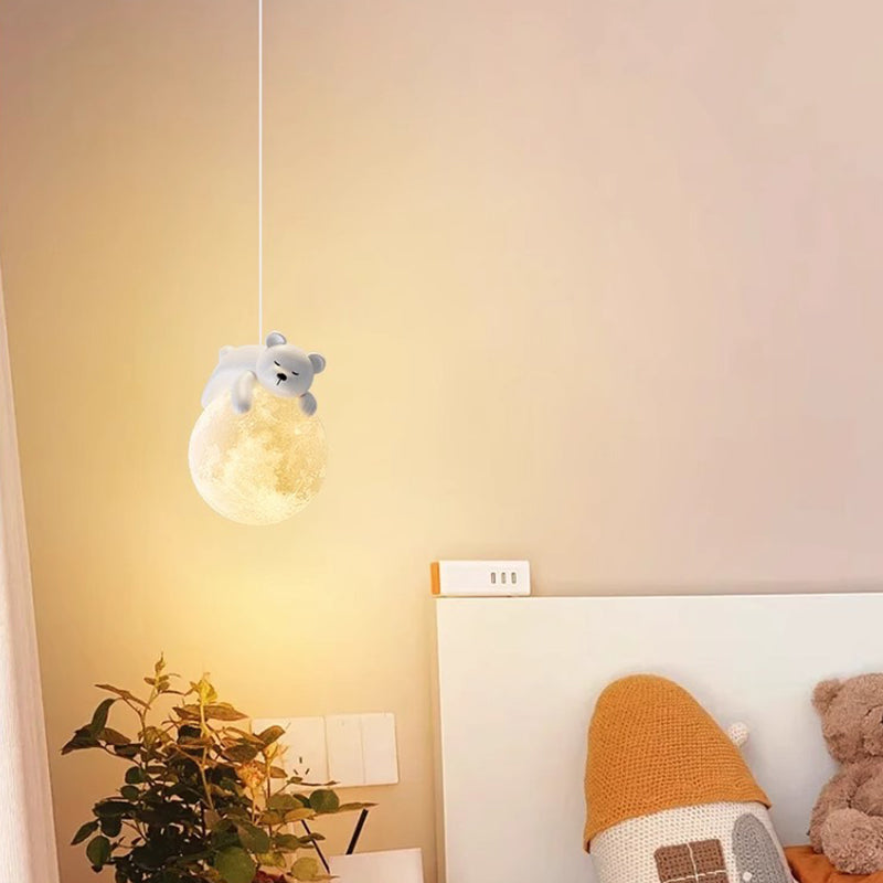 Minimalistische Witte Hanglamp met Cartoon Design – G9 Fitting