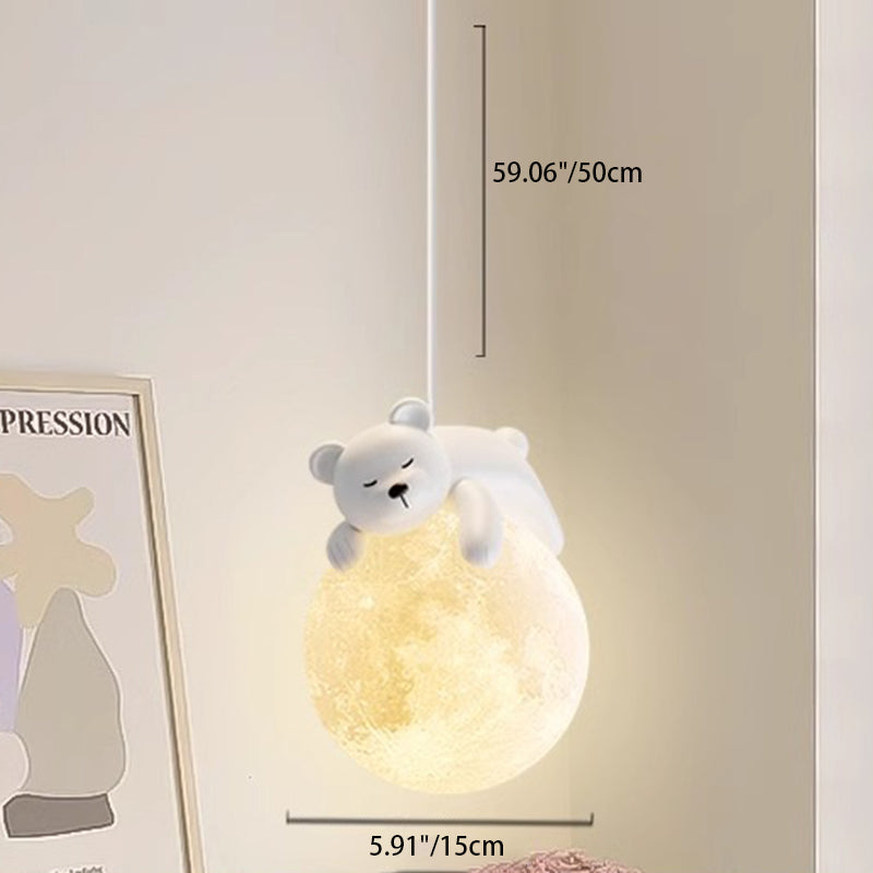 Minimalistische Witte Hanglamp met Cartoon Design – G9 Fitting