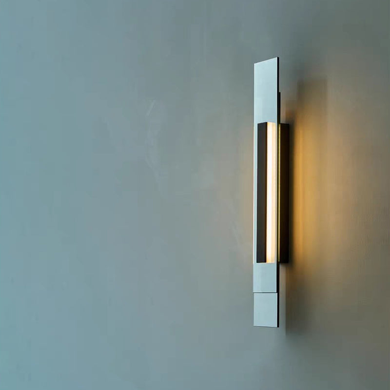 Industriële LED Wandlamp van RVS met Modern Glasdesign voor Woonkamer en Slaapkamer