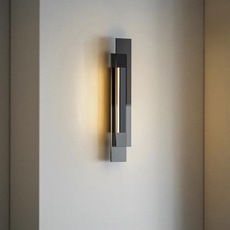 Industriële LED Wandlamp van RVS met Modern Glasdesign voor Woonkamer en Slaapkamer