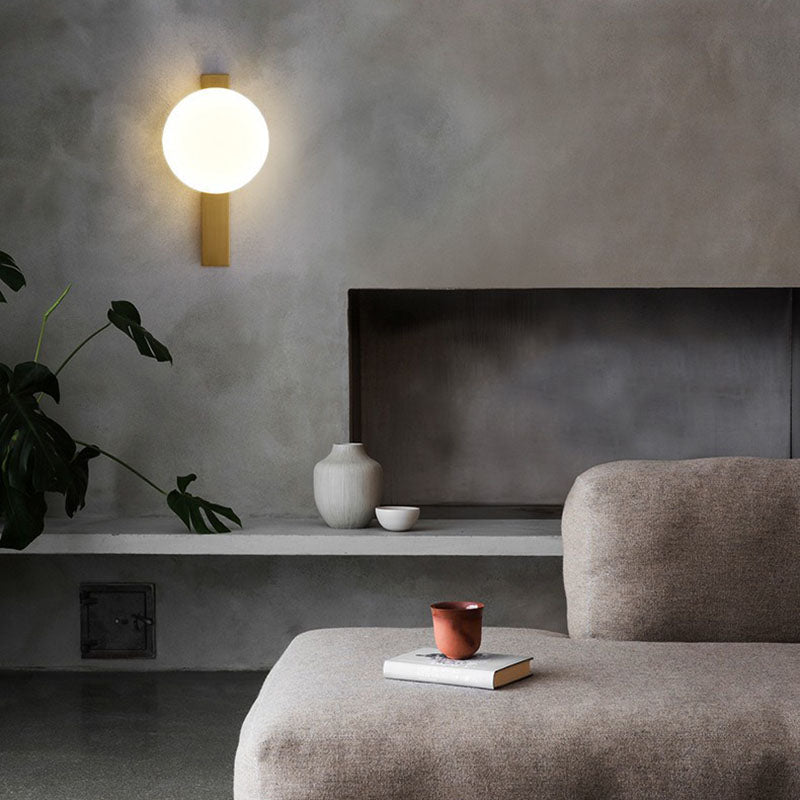 Minimalistische Wandlamp met Geïntegreerde LED – Zwart of Brons