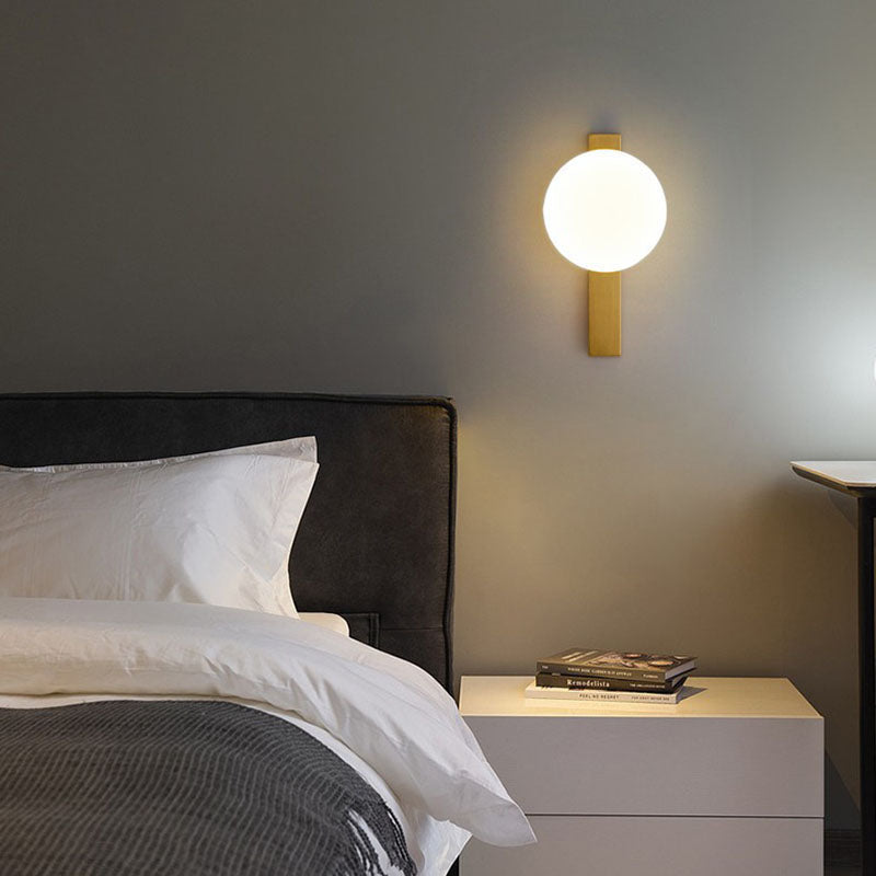 Minimalistische Wandlamp met Geïntegreerde LED – Zwart of Brons