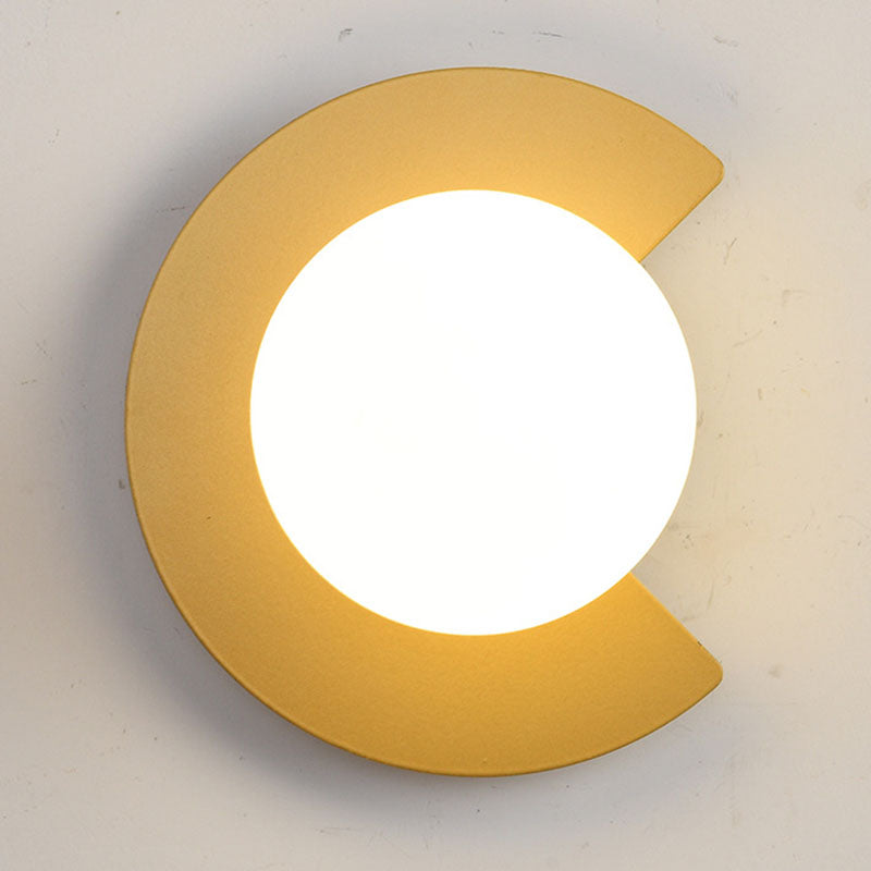 Minimalistische Wandlamp van Glas en Metaal – Zwart of Goud