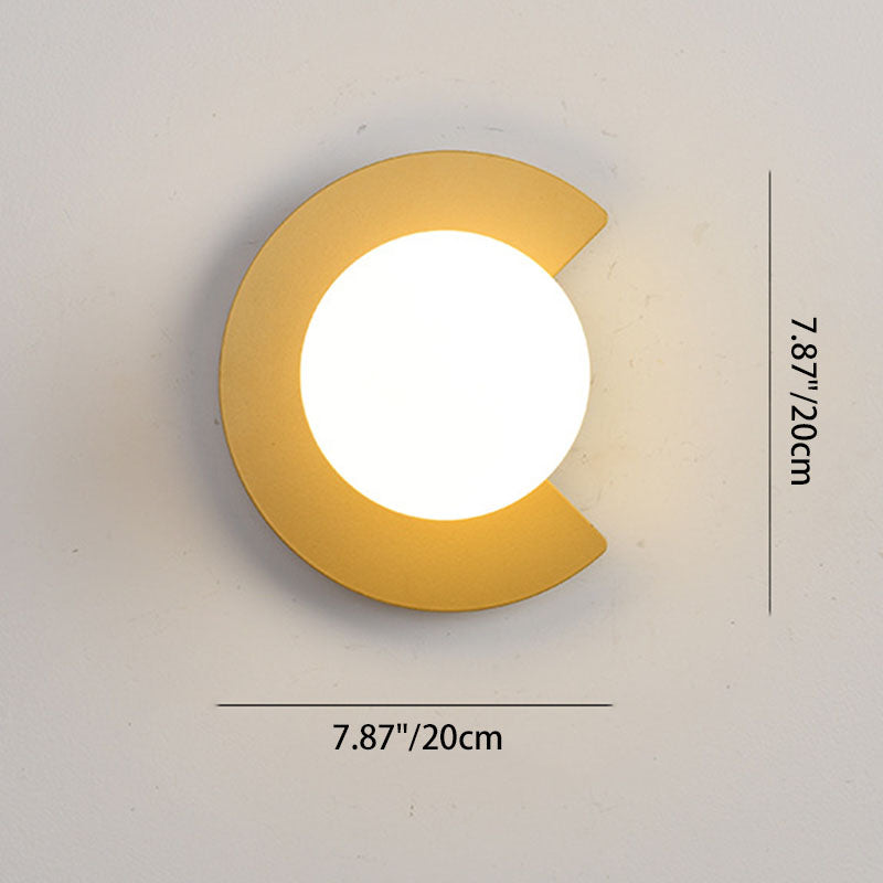 Minimalistische Wandlamp van Glas en Metaal – Zwart of Goud