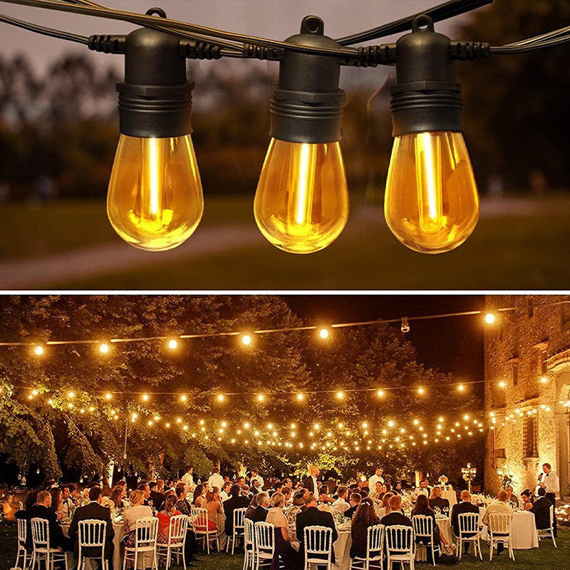 Solar/USB String Light – Art Deco Zwart – (15 LED’s)