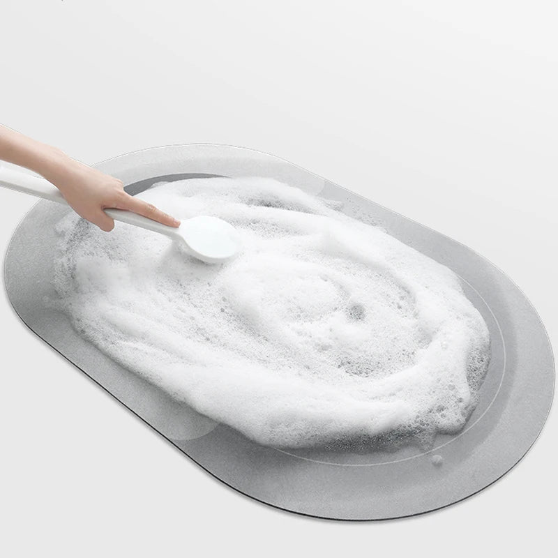 Sneldrogende Badmat | Antislip Absorberende Diatomiet Badmat
