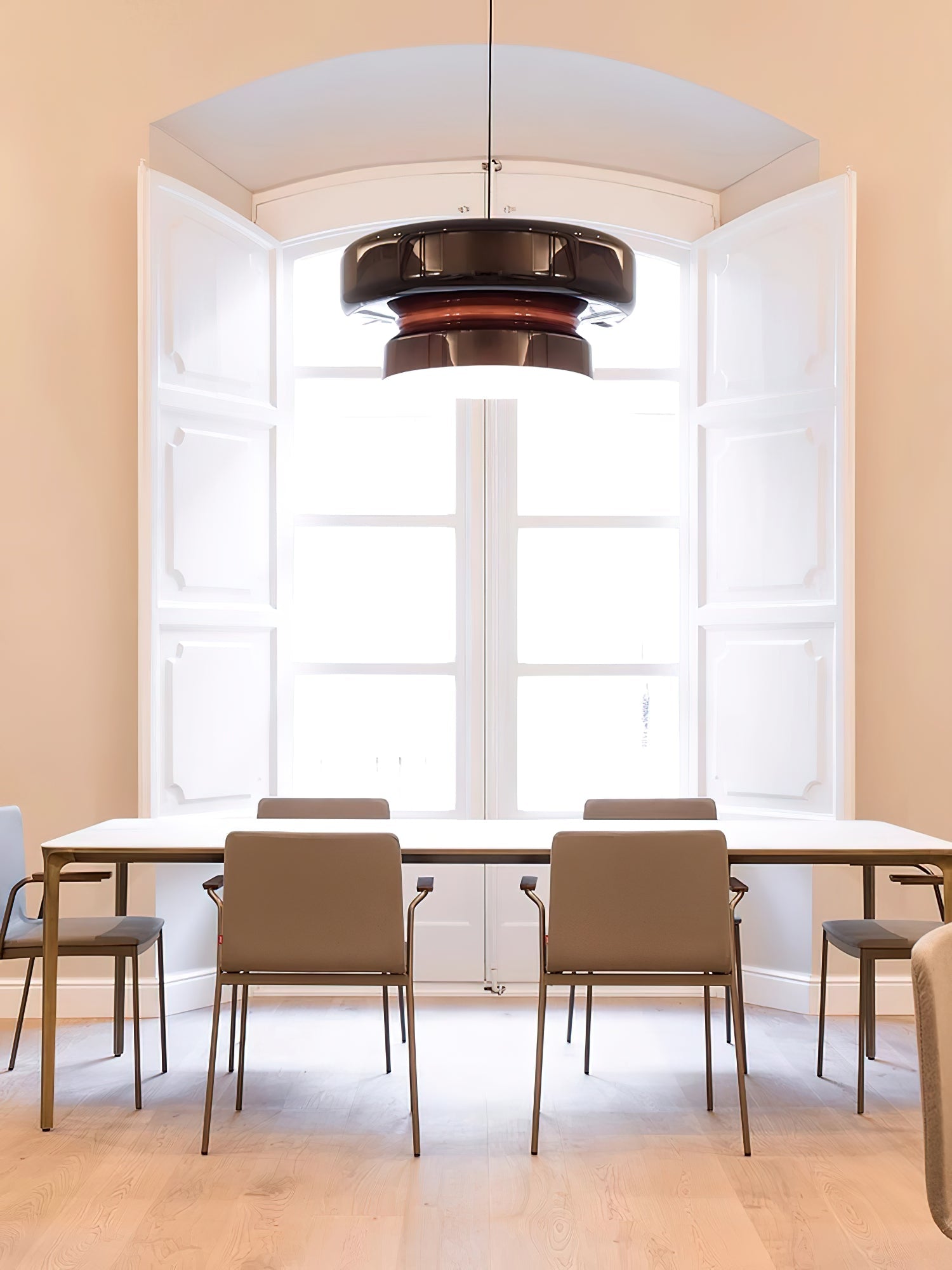 Retro LED Hanglamp van Glas & Metaal