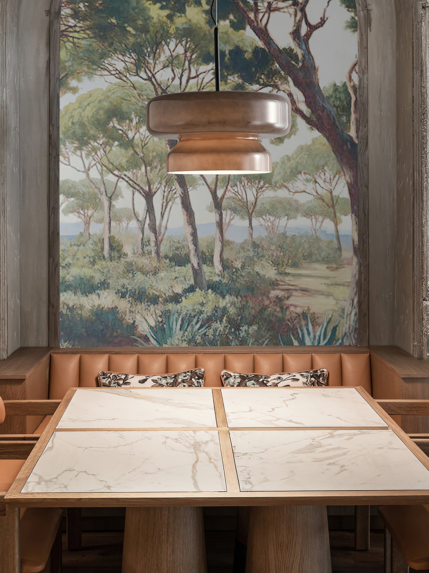 Retro LED Hanglamp van Glas & Metaal