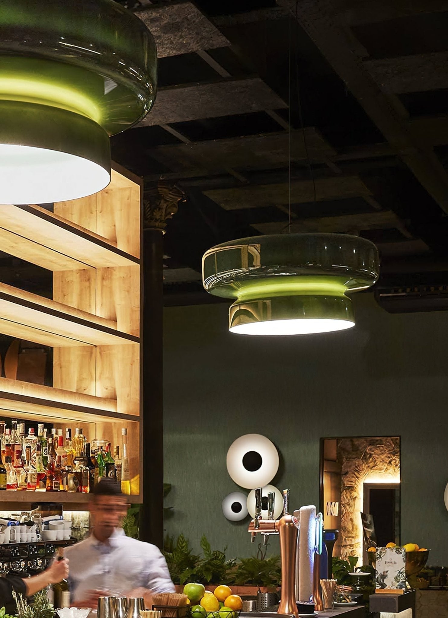 Retro LED Hanglamp van Glas & Metaal