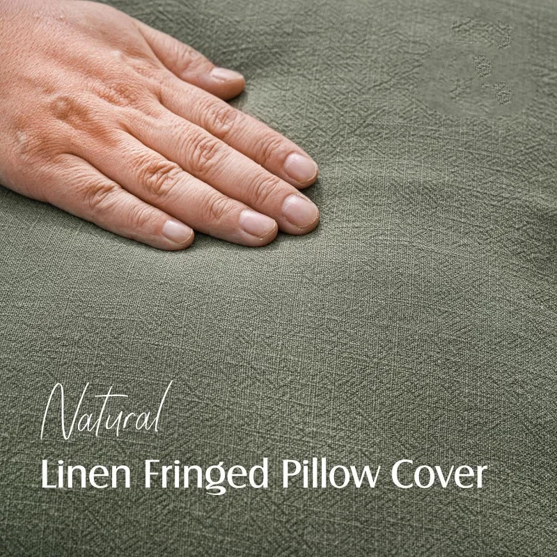 Decoratieve Katoen Linnen Kussenslopen Luxe Woonaccessoire Set van 2