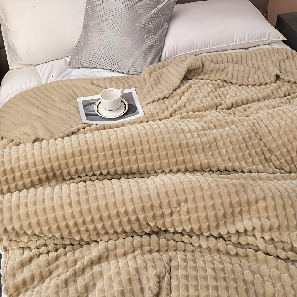 Warm Winter Deken – Ultra-Zachte Structuur Koraal Fleece Deken