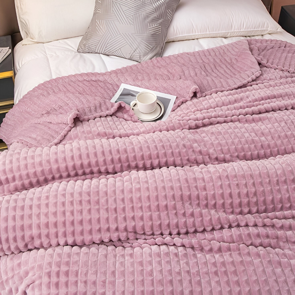 Warm Winter Deken – Ultra-Zachte Structuur Koraal Fleece Deken