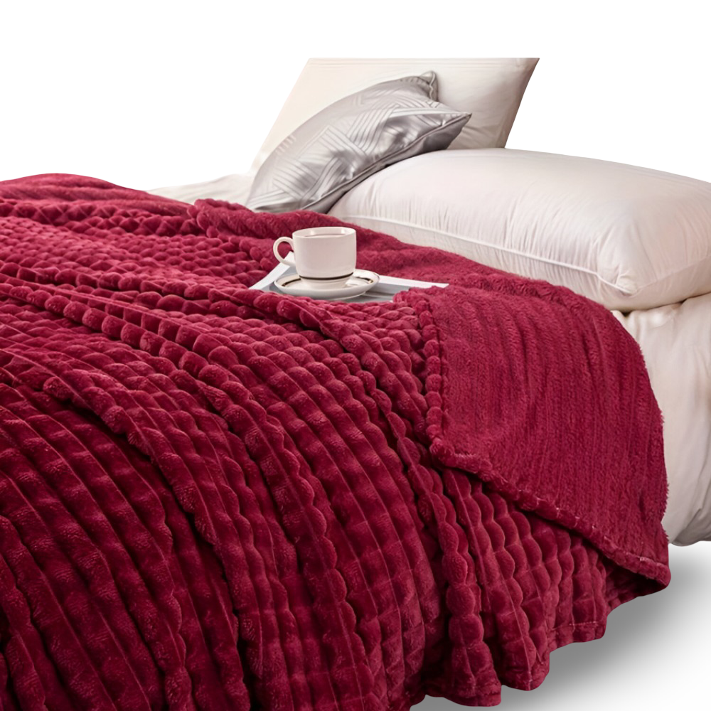 Warm Winter Deken – Ultra-Zachte Structuur Koraal Fleece Deken