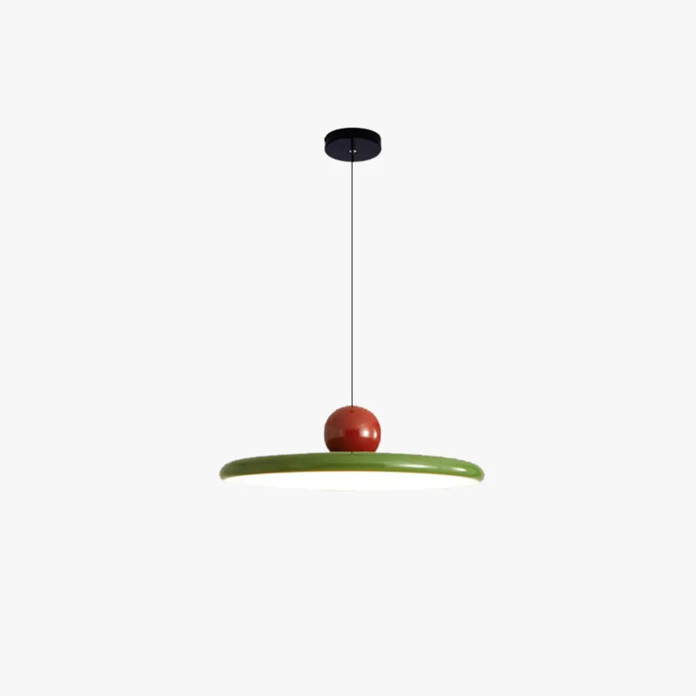 Scandinavische Design Hanglamp met Kleurrijke Metalen Afwerking en LED Verlichting