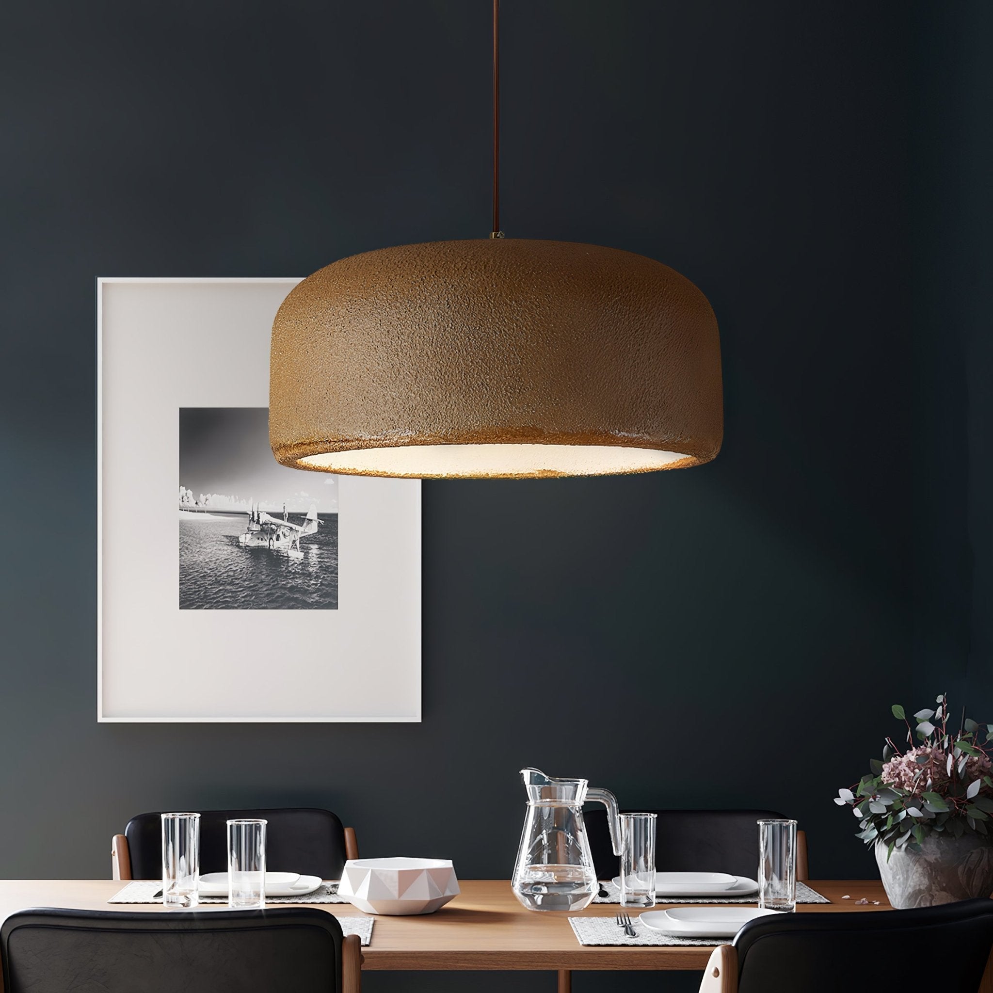 Organische Design Hanglamp van Resin – Moderne Natuurlijke Sfeerverlichting