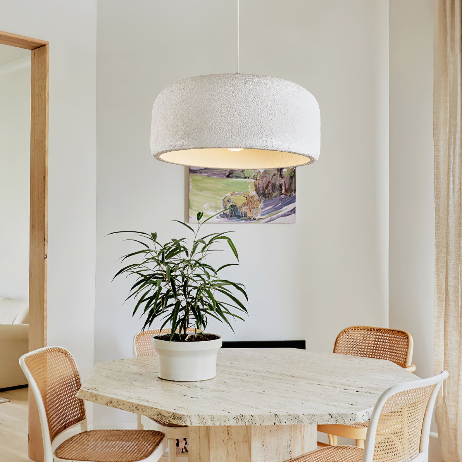 Organische Design Hanglamp van Resin – Moderne Natuurlijke Sfeerverlichting