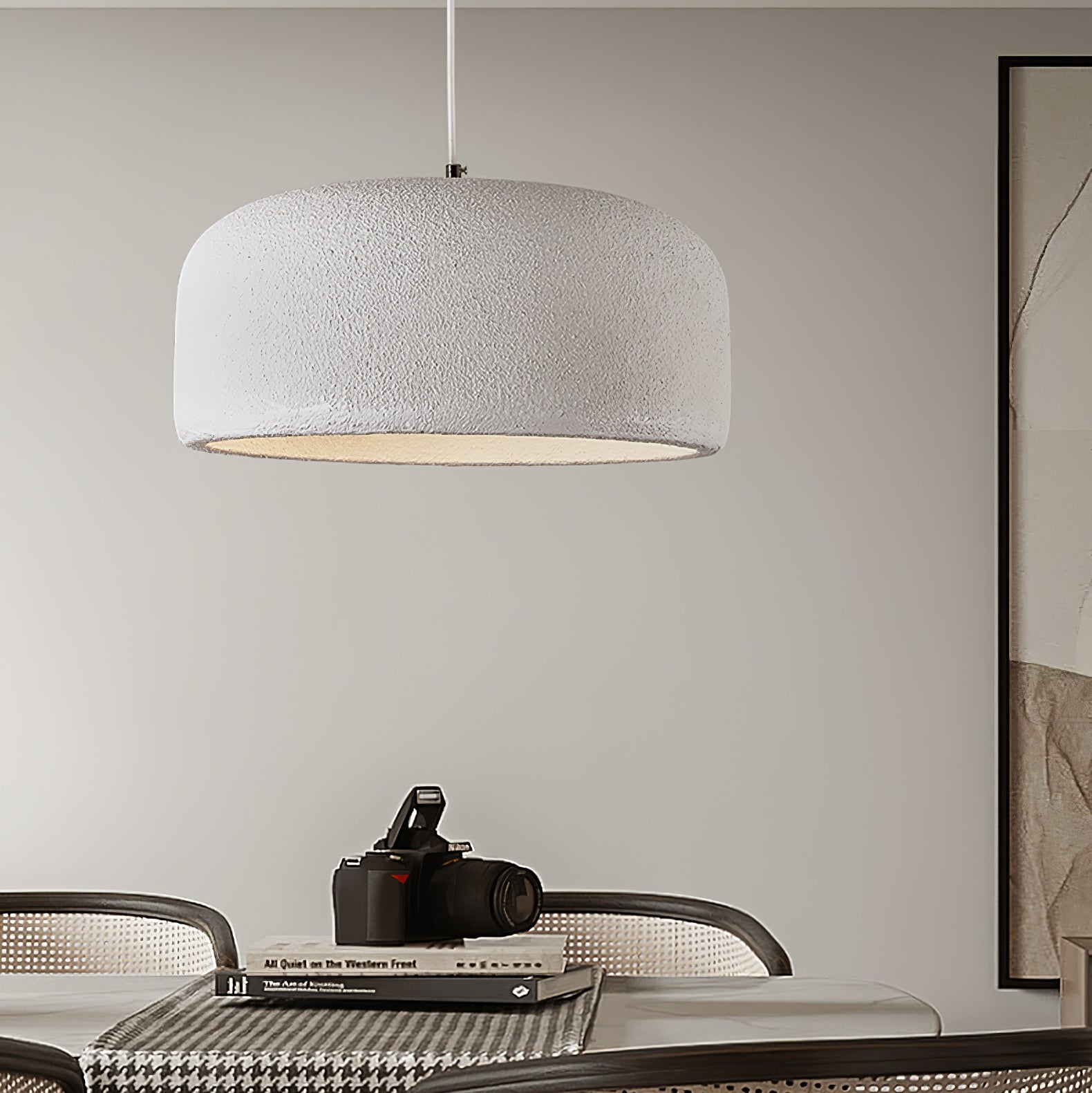 Organische Design Hanglamp van Resin – Moderne Natuurlijke Sfeerverlichting