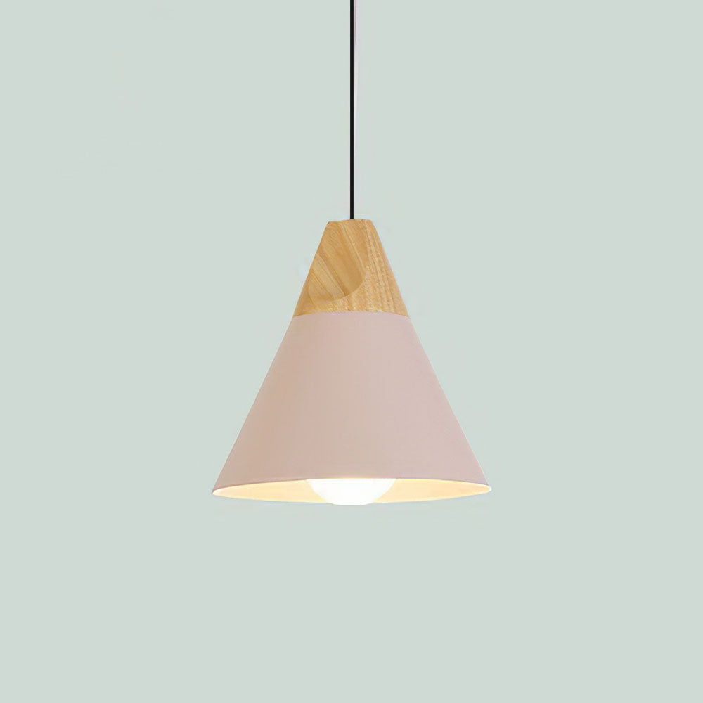 Ovia – Scandinavische Hanglamp van Hout & Aluminium