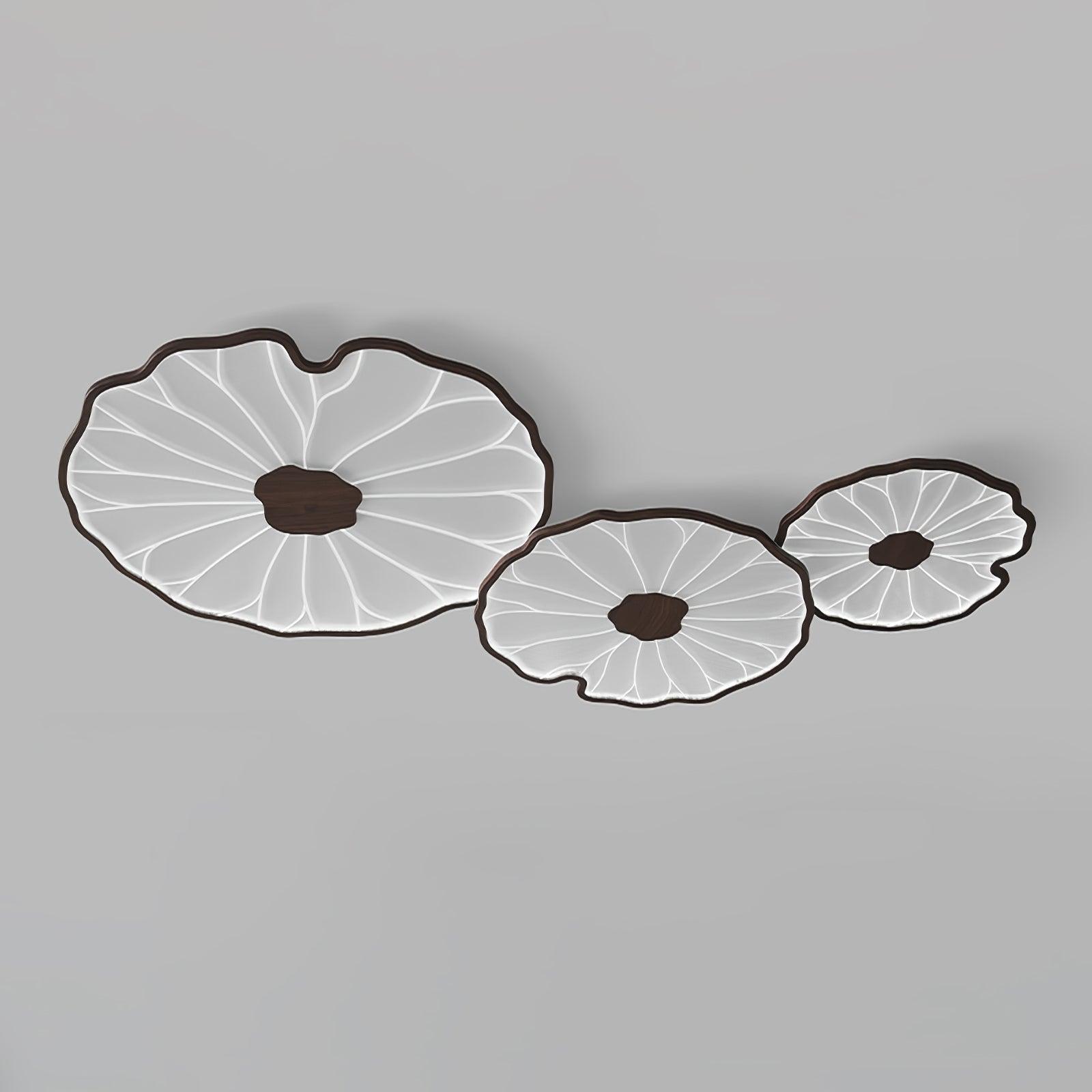 Moderne LED Plafondlamp met Houtlook Afwerking