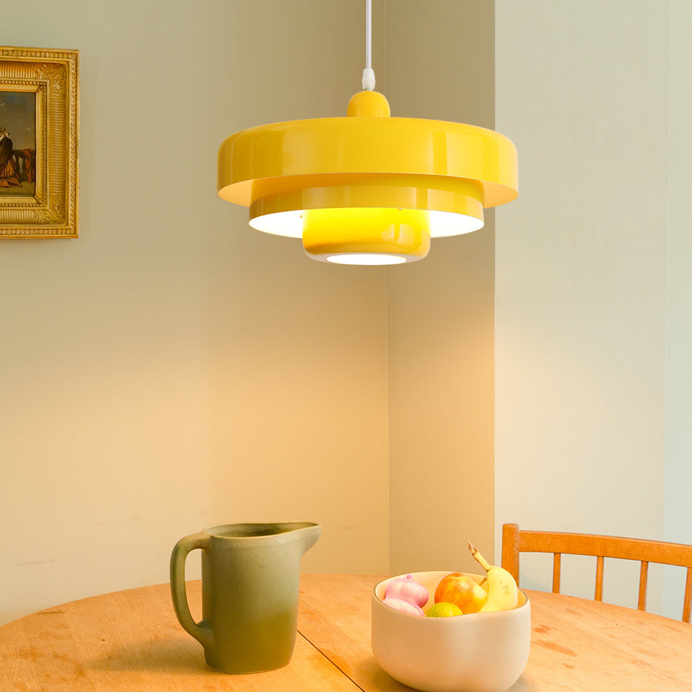 Ronde Stijlvolle IJzeren Hanglamp – Elegant Industrieel Ontwerp voor Huis & Keuken