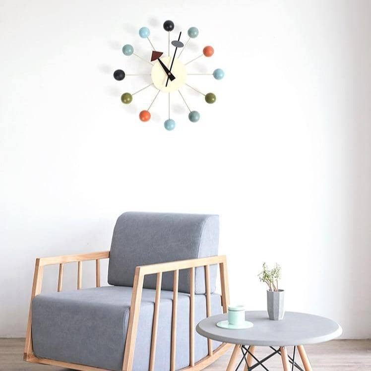 Minimalistische Abstracte Wandklok - Scandinavisch Design - 32CM