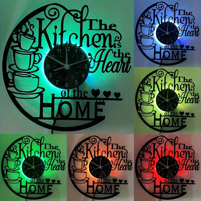 Large Minimalist Wall Clock – Silent Kitchen Clock with Large Numbers