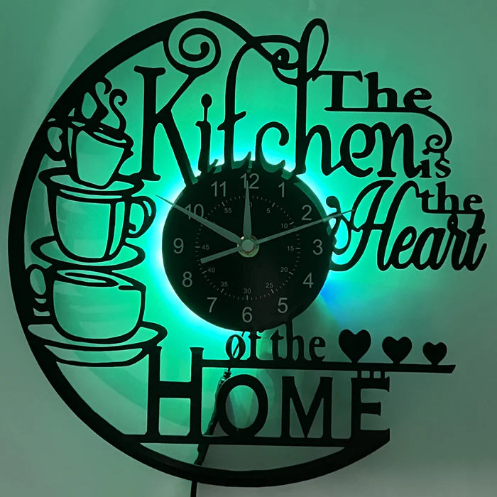 Large Minimalist Wall Clock – Silent Kitchen Clock with Large Numbers