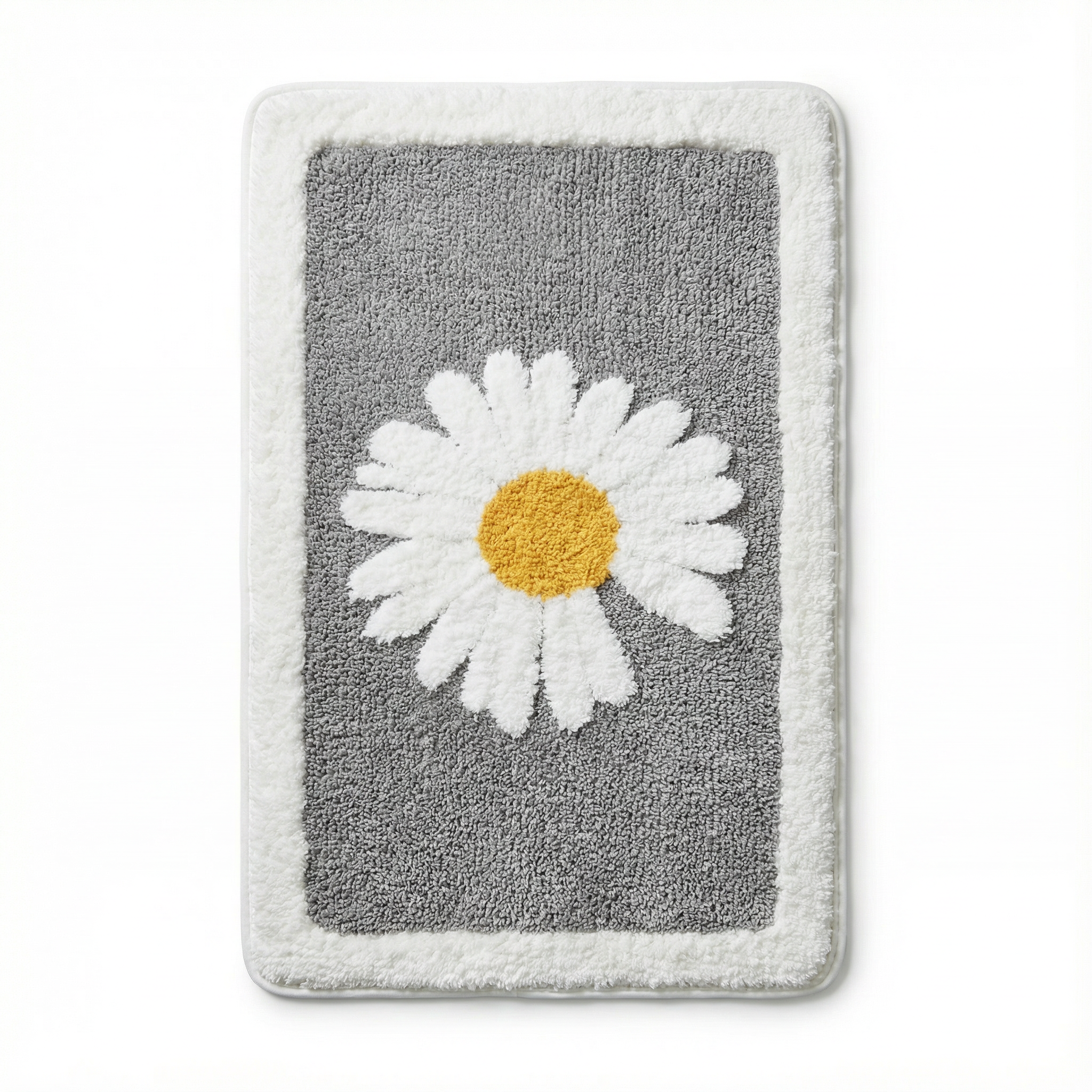 Zachte Bloemen Badmat | Antislip Microvezel Badkamermat