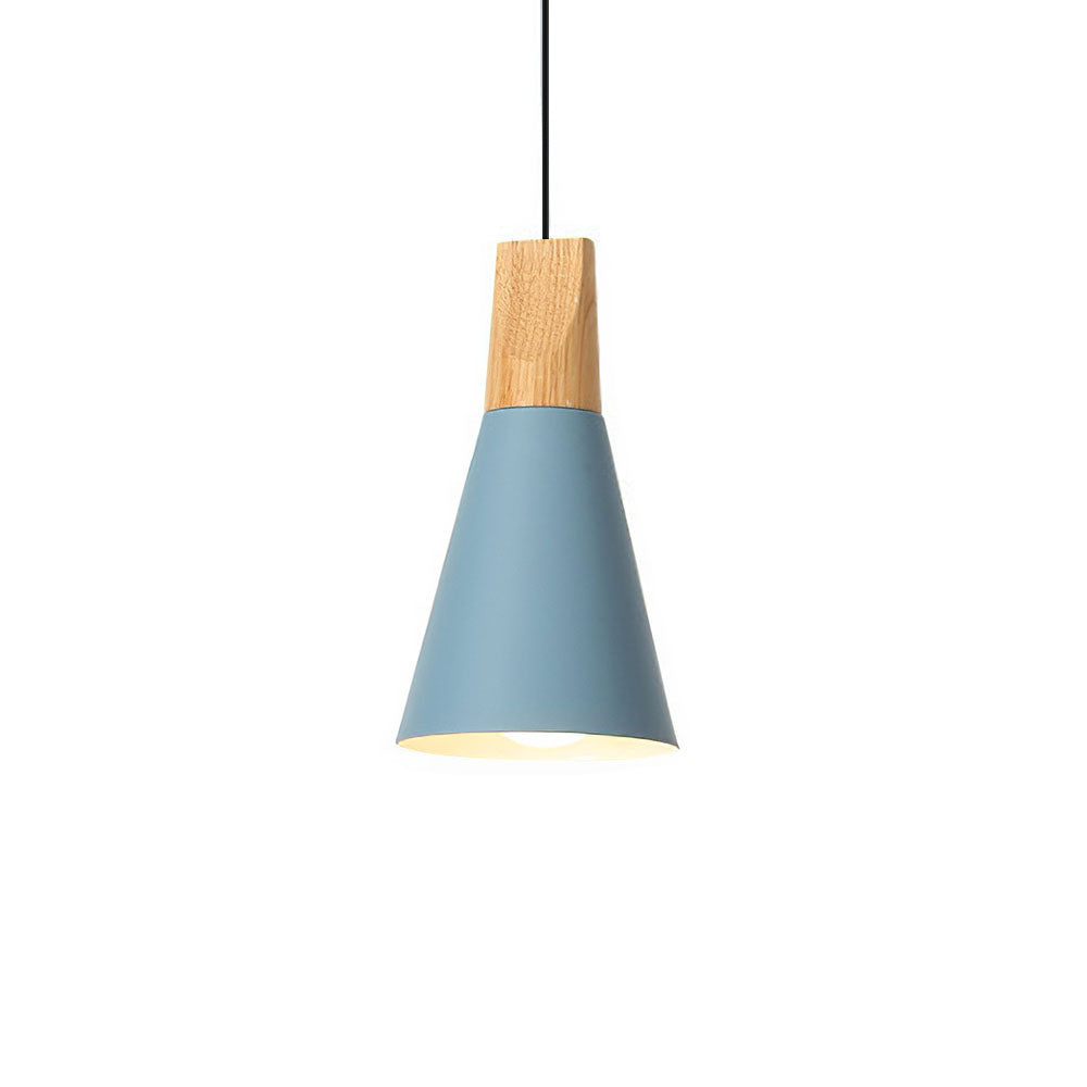 Ovia – Scandinavische Hanglamp van Hout & Aluminium