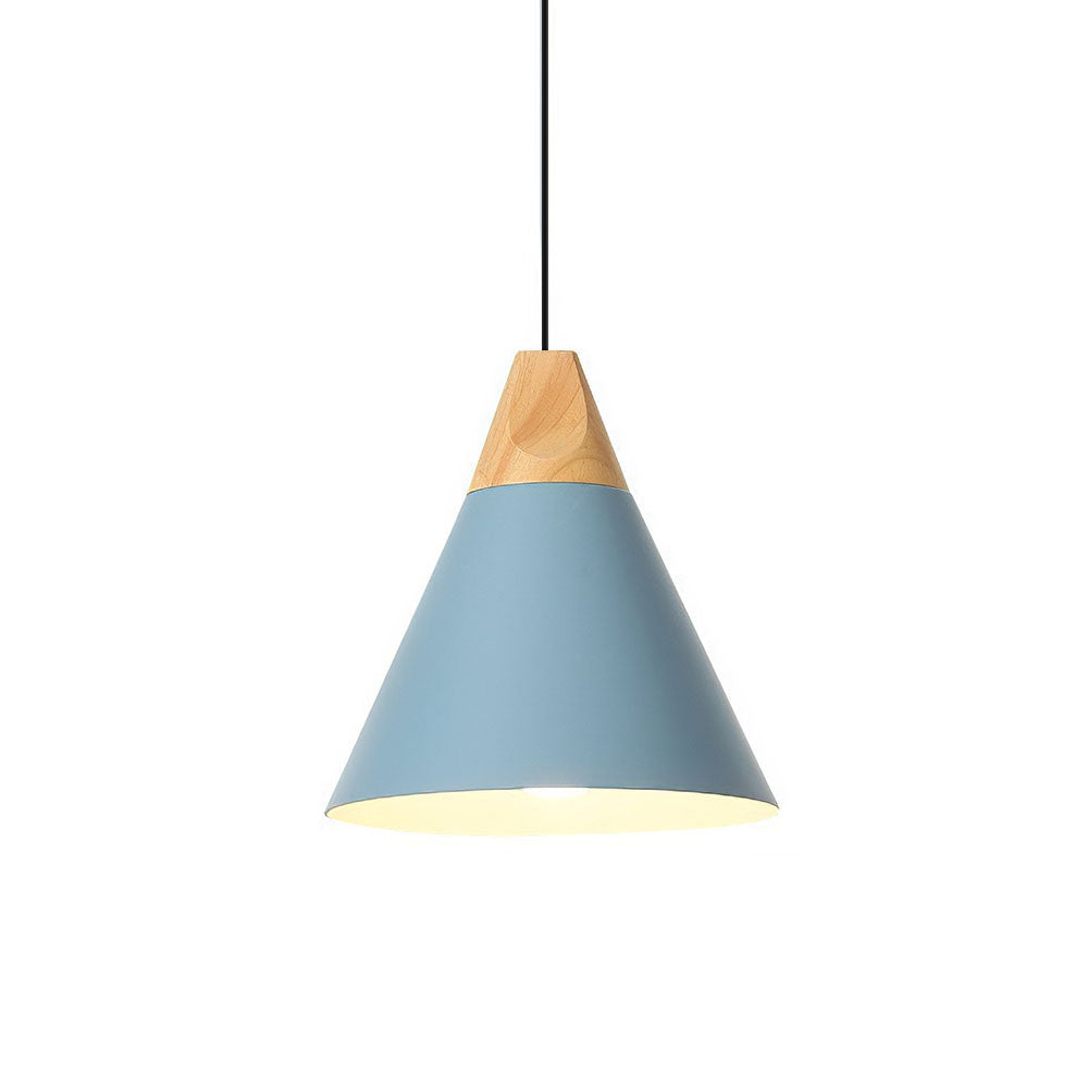 Ovia – Scandinavische Hanglamp van Hout & Aluminium