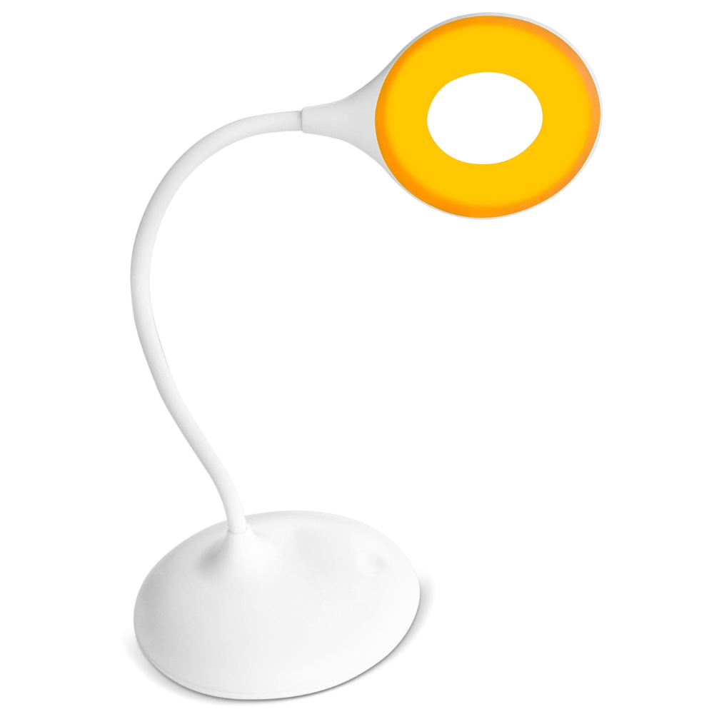 Tyra – Blauwvrij Amber Nachtlampje met Flexibele Zwanenhals en USB-Oplaadfunctie