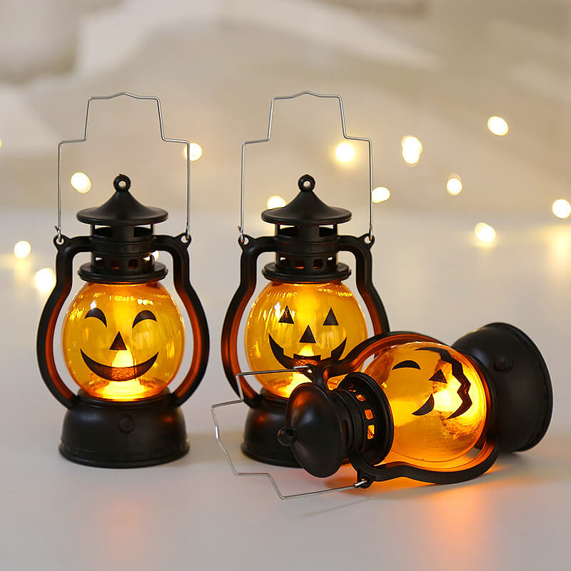 Halloween & Party Handlamp – Modern Zwart/Geel – LED 4.5 V