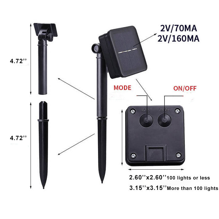 Stijlvolle Marokkaanse LED String Light – 20/30/50 Lampjes voor Binnen & Buiten