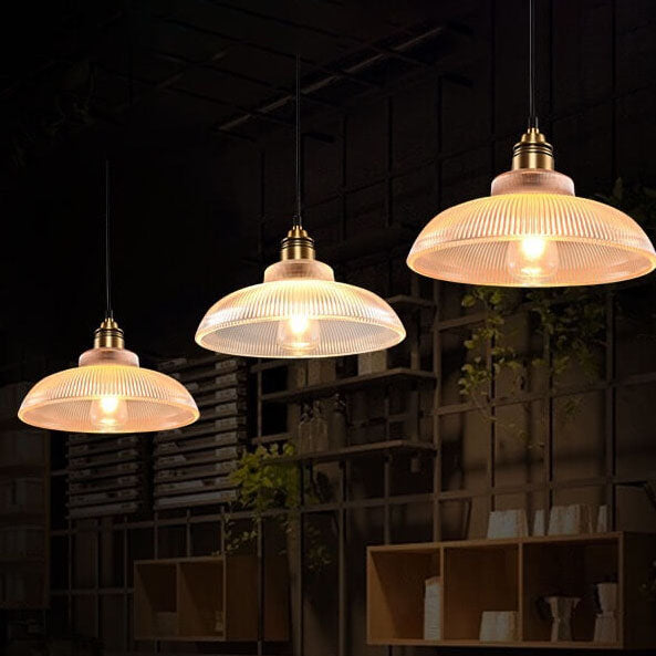 Moderne Glazen Hanglamp – Amber of Doorzichtig met Verstelbaar Snoer