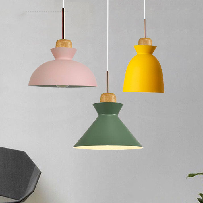 Moderne Scandinavische Kleurrijke Metalen Hanglamp – Verstelbare Hoogte