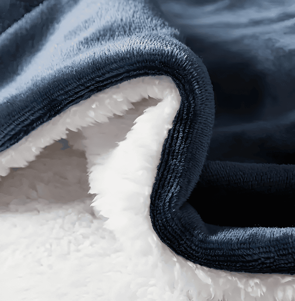 Gezellige Pluche Plaid – Dikke en Zachte Sherpa Flanellen Deken