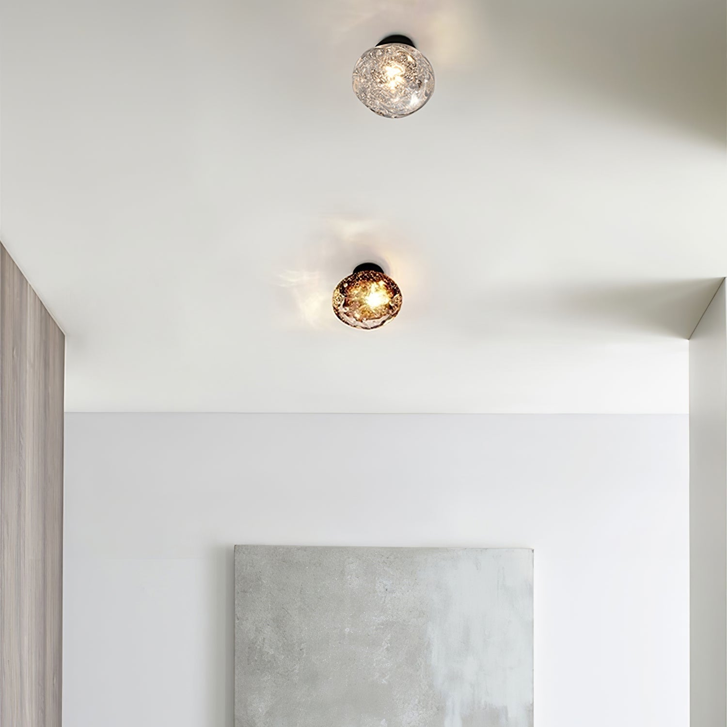 Moderne Handgevormde Glazen LED Wandlamp – Artistieke Sfeerverlichting voor Woonkamer & Slaapkamer