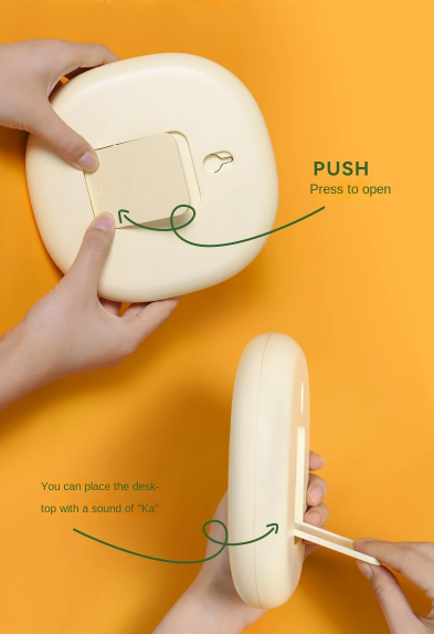 Speelse Bubble Wand- en Tafelklok in Pastel Design