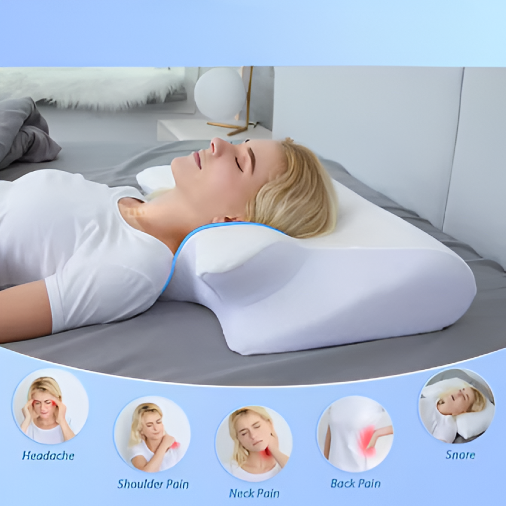 Oreiller Orthopédique Premium – Soutien Ultime de la Nuque et Confort