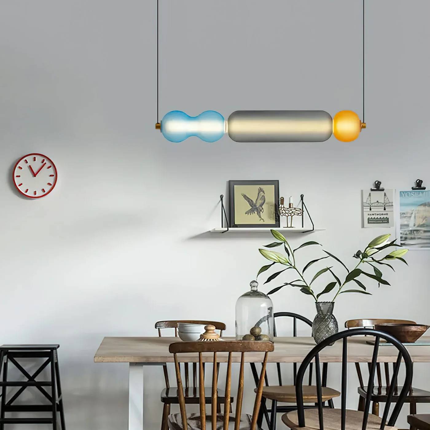 Moderne Design Hanglamp met LED – Kleurrijke Eyecatcher voor Eettafel & Interieur