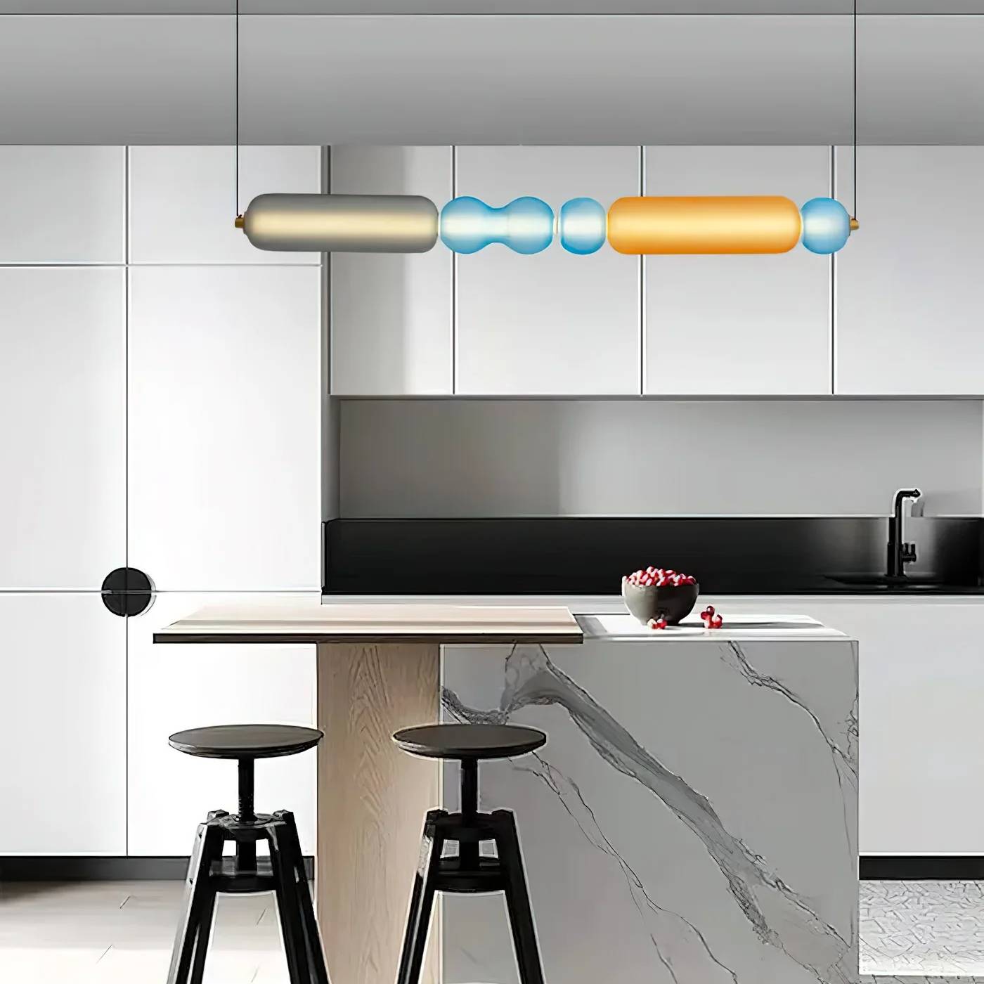 Moderne Design Hanglamp met LED – Kleurrijke Eyecatcher voor Eettafel & Interieur