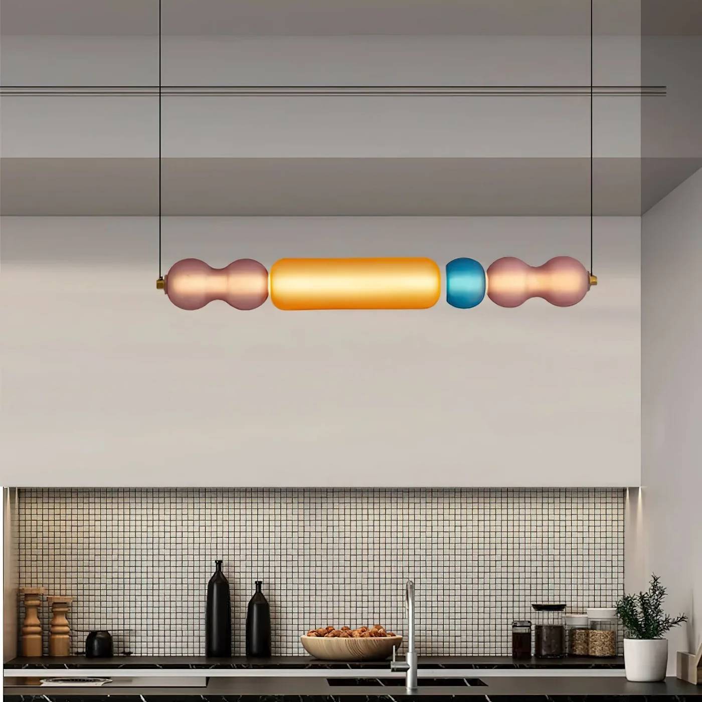 Moderne Design Hanglamp met LED – Kleurrijke Eyecatcher voor Eettafel & Interieur
