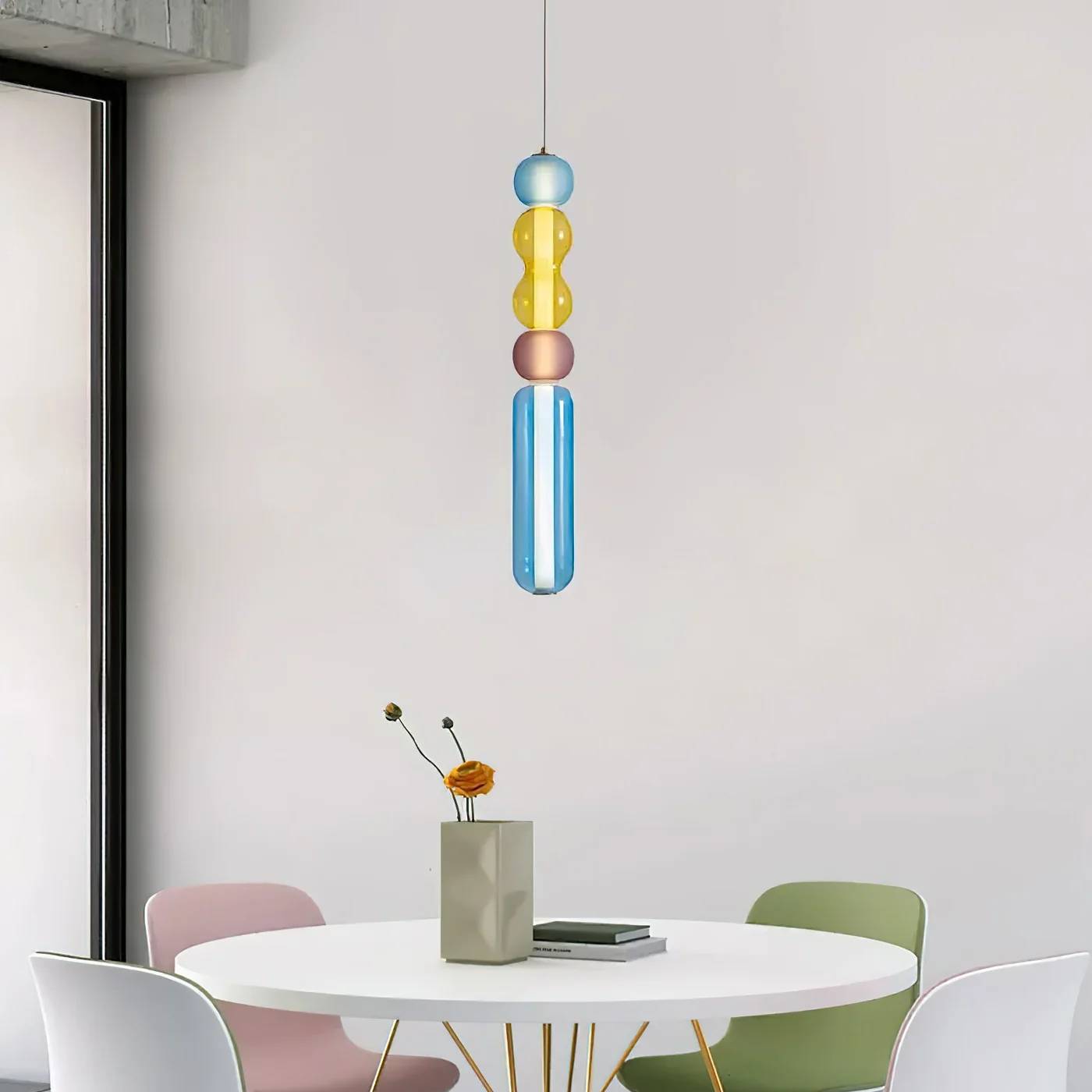 Moderne Design Hanglamp met LED – Kleurrijke Eyecatcher voor Eettafel & Interieur